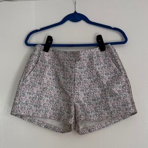 Astr Pink and Gray Floral Tweed Shorts
